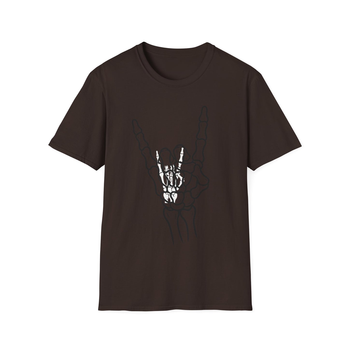 Skeleton Hand Rock Sign T-Shirt