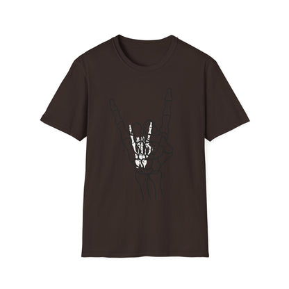 Skeleton Hand Rock Sign T-Shirt