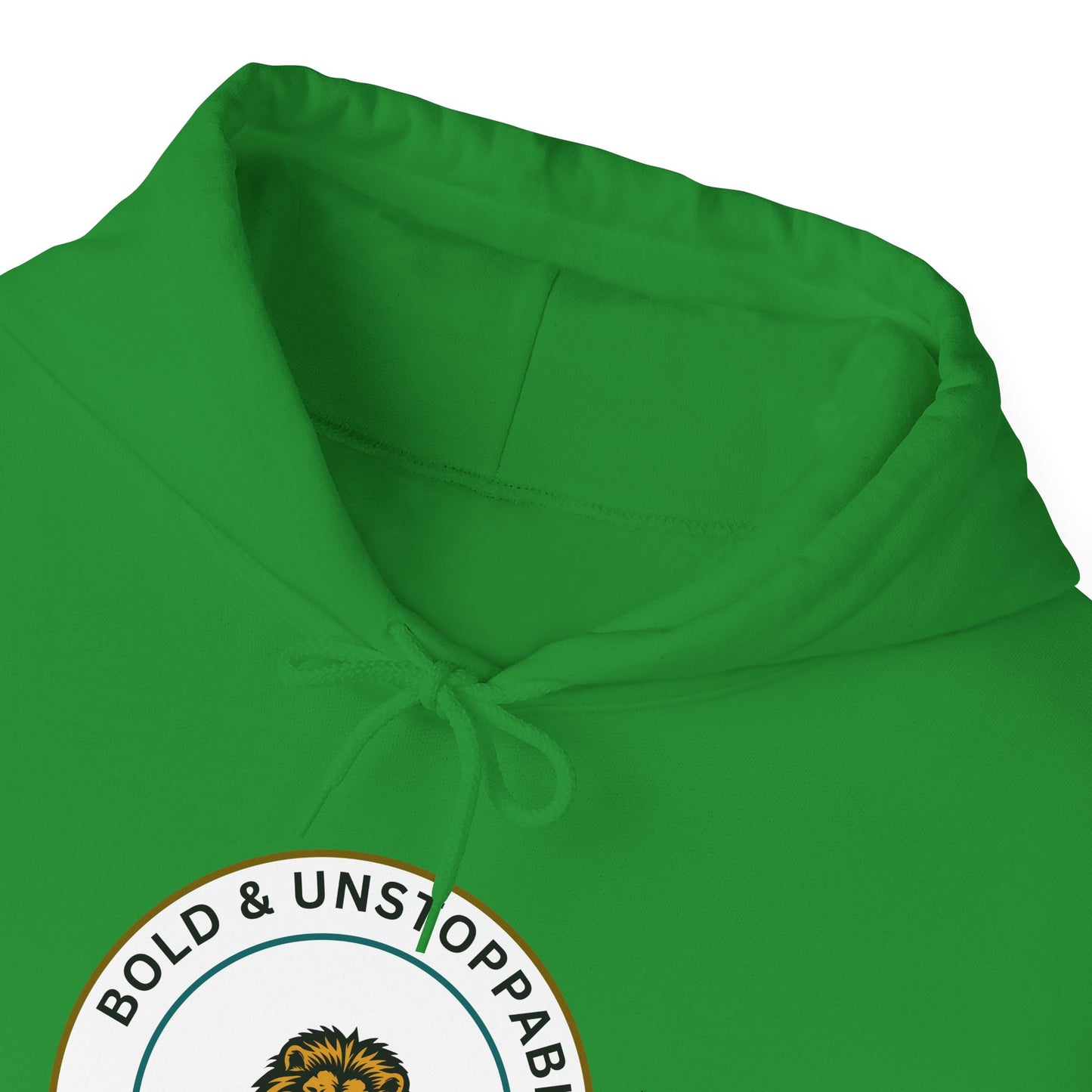 Bold & Unstoppable Lion Hoodie — Inspirational Graphic Pullover