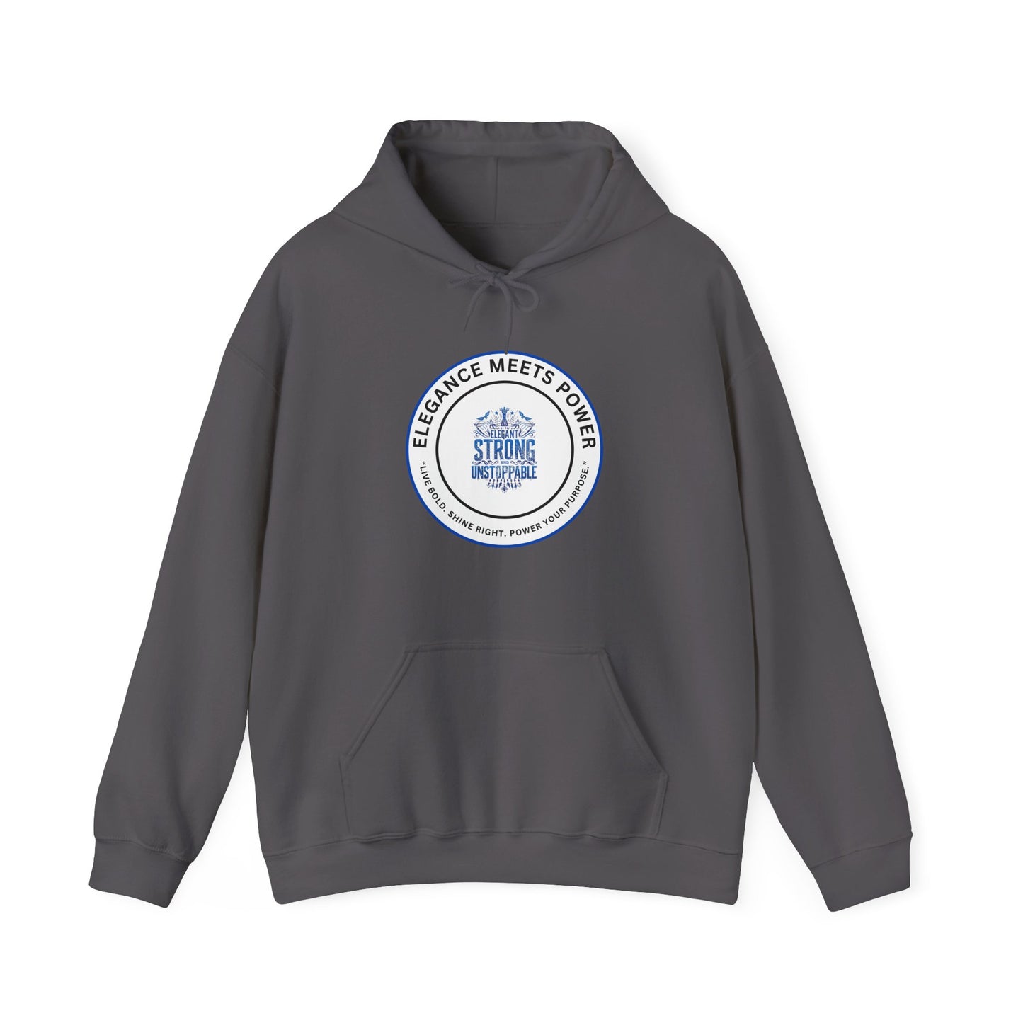 Hoodie — "Elegance Meets Power" Strong and Stylish Badge Pullover