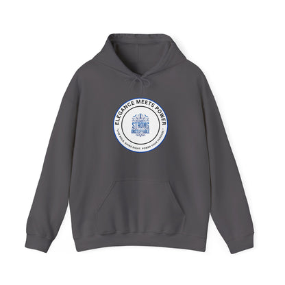 Hoodie — "Elegance Meets Power" Strong and Stylish Badge Pullover