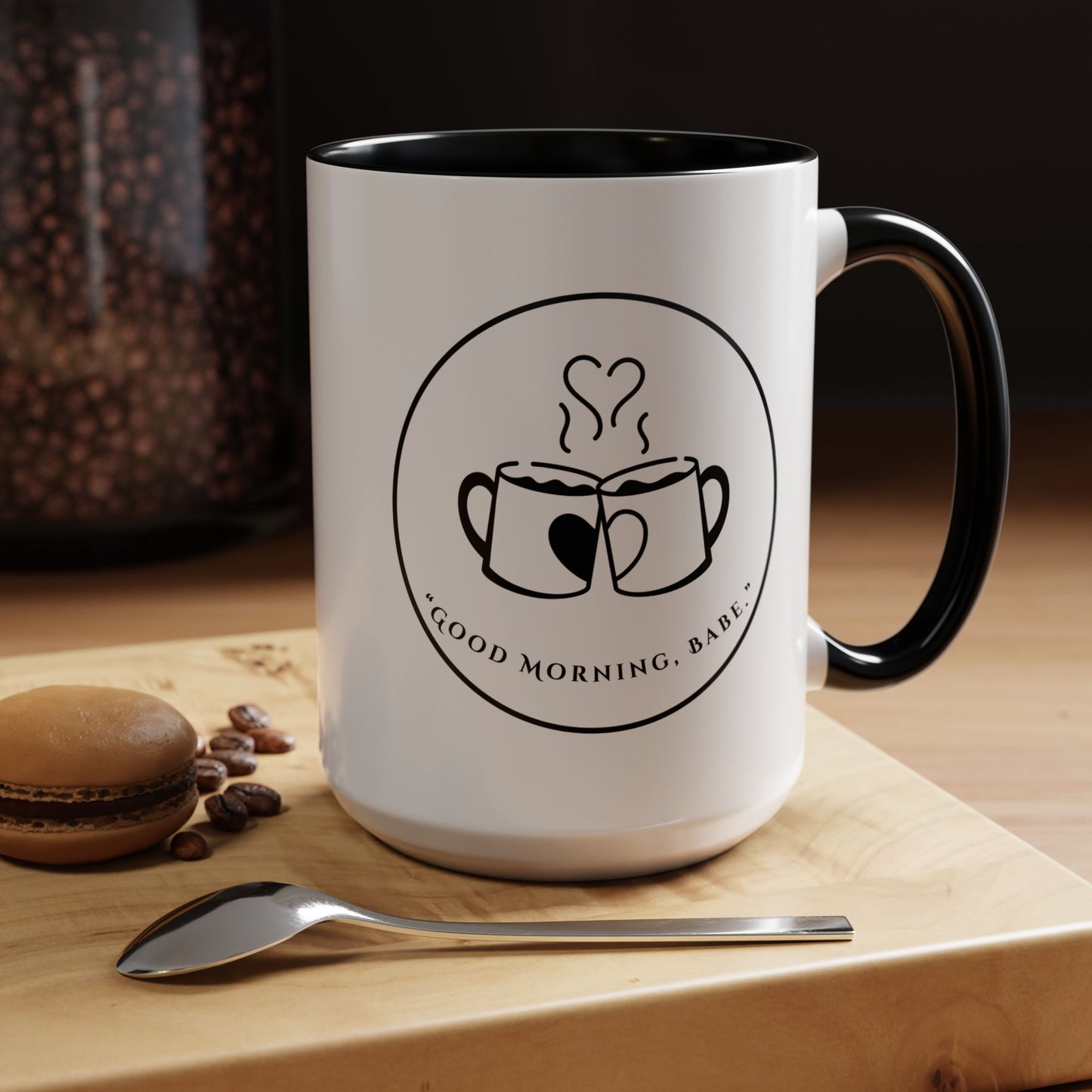 Coffee Mug — "Good Morning, Babe" Accent Ceramic Mug (11/15oz)