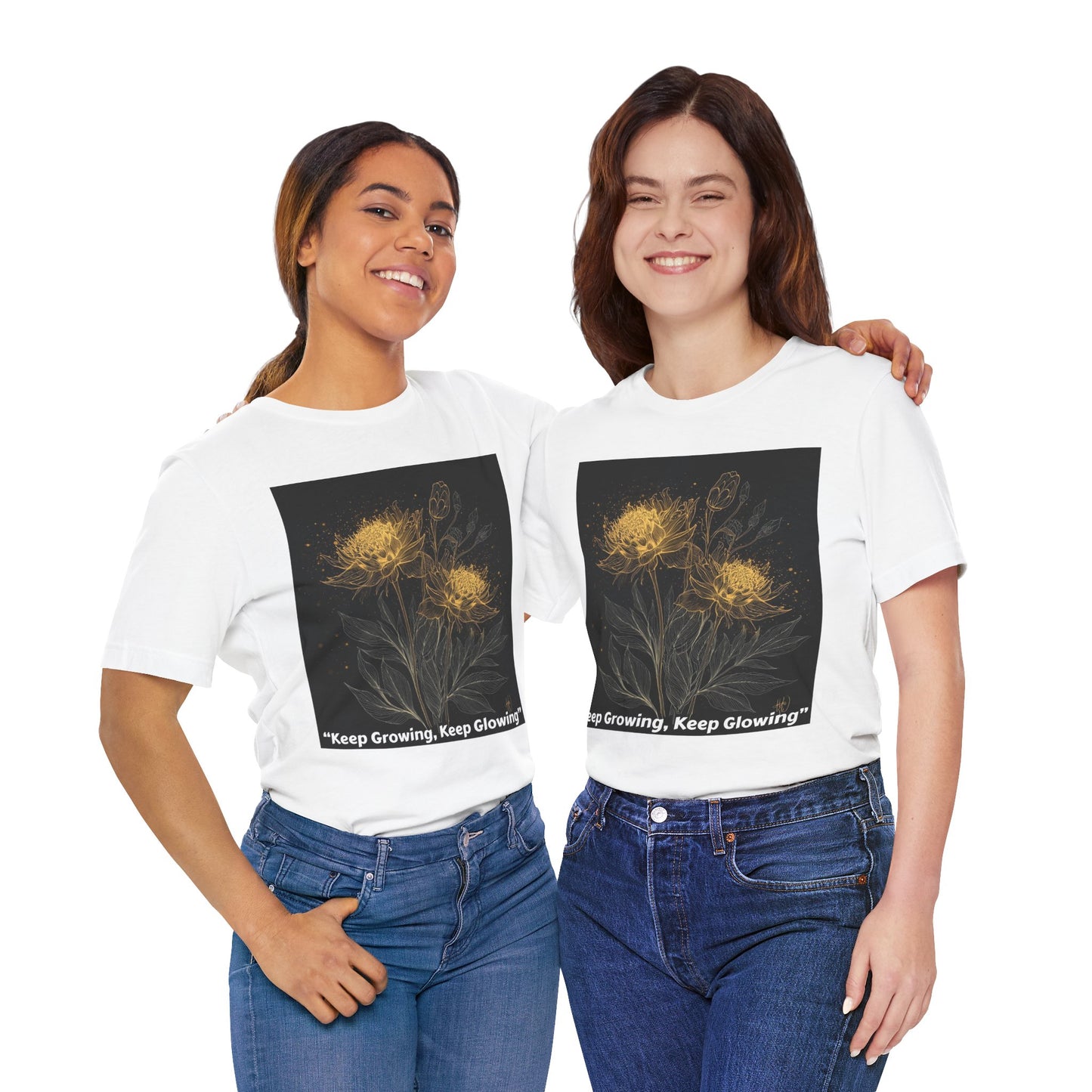 Keep Growing, Keep Glowing Floral Tee