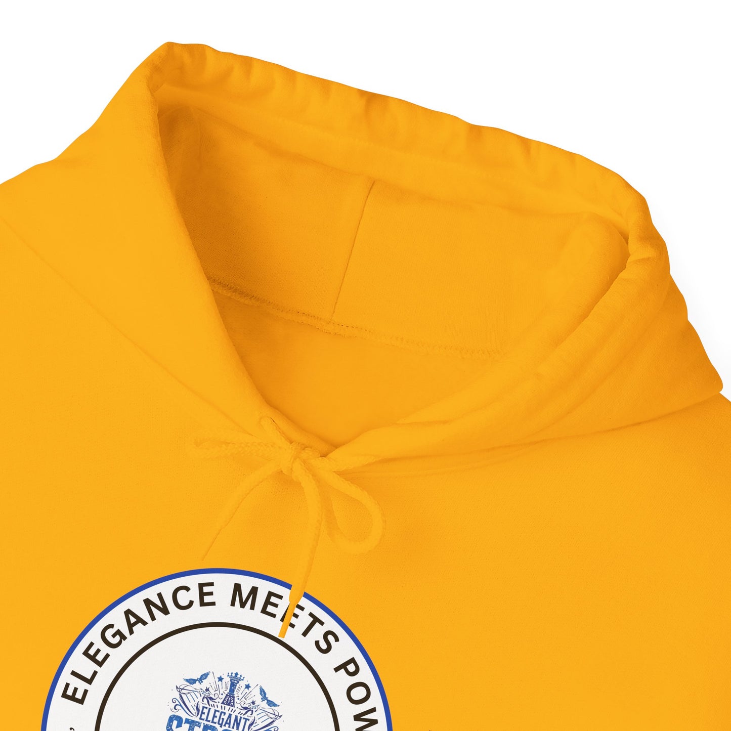 Hoodie — "Elegance Meets Power" Strong and Stylish Badge Pullover