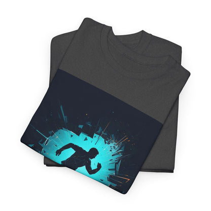 Running T-Shirt — 'Born to Break Limits' Motivational Athletic Tee