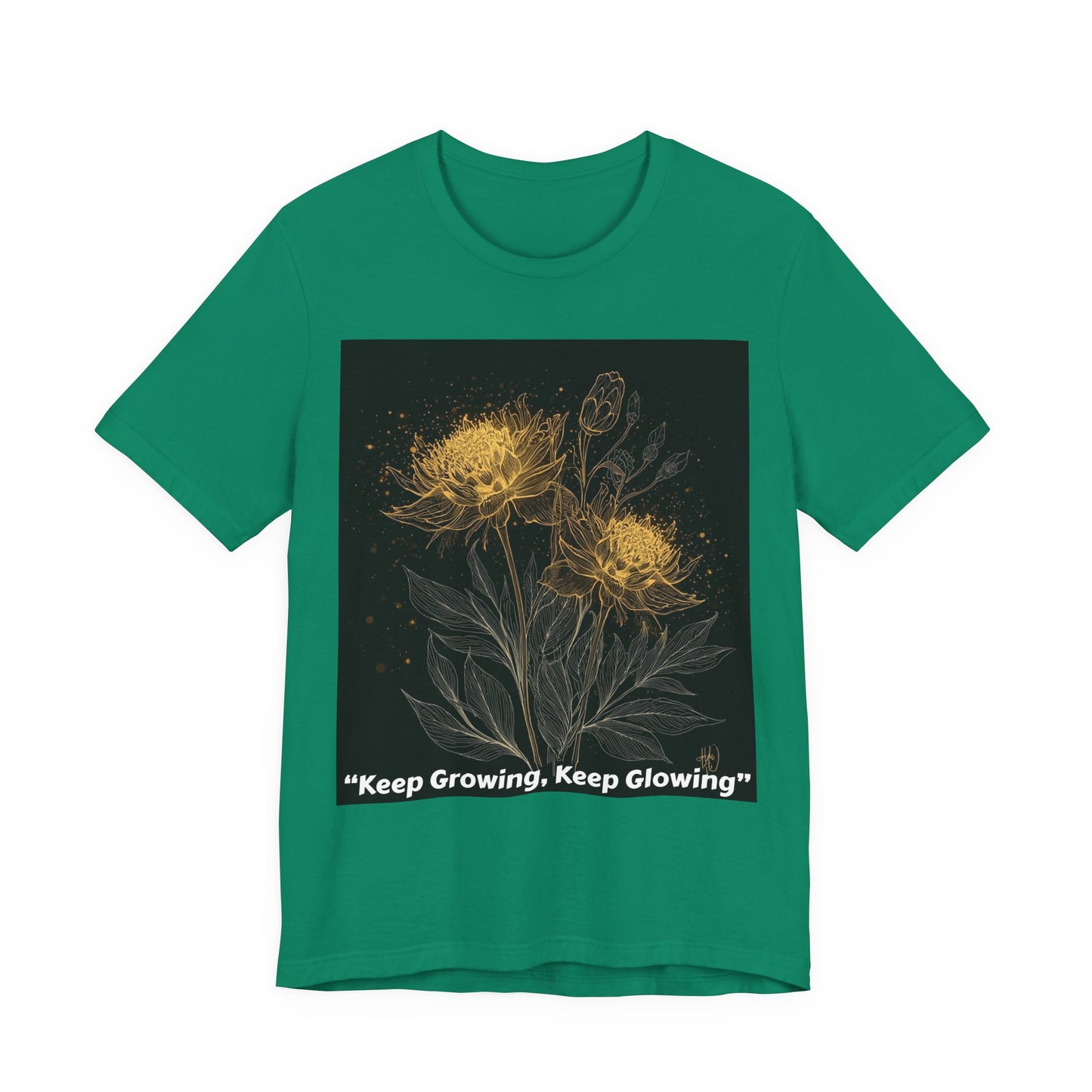 Keep Growing, Keep Glowing Floral Tee