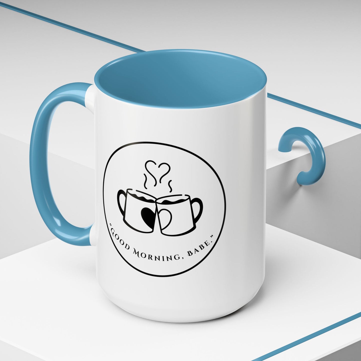 Coffee Mug — "Good Morning, Babe" Accent Ceramic Mug (11/15oz)