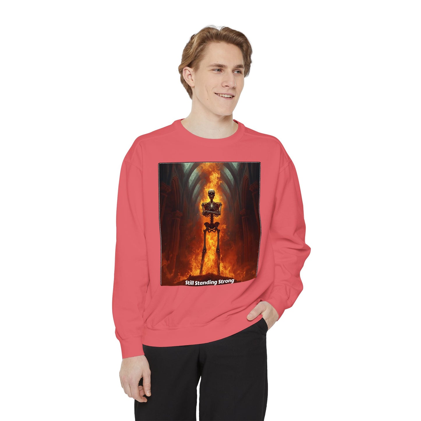 Flaming Sword Cathedral Sweatshirt — Still Standing Strong