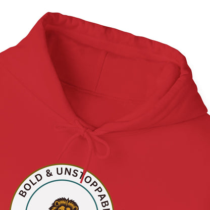 Bold & Unstoppable Lion Hoodie — Inspirational Graphic Pullover