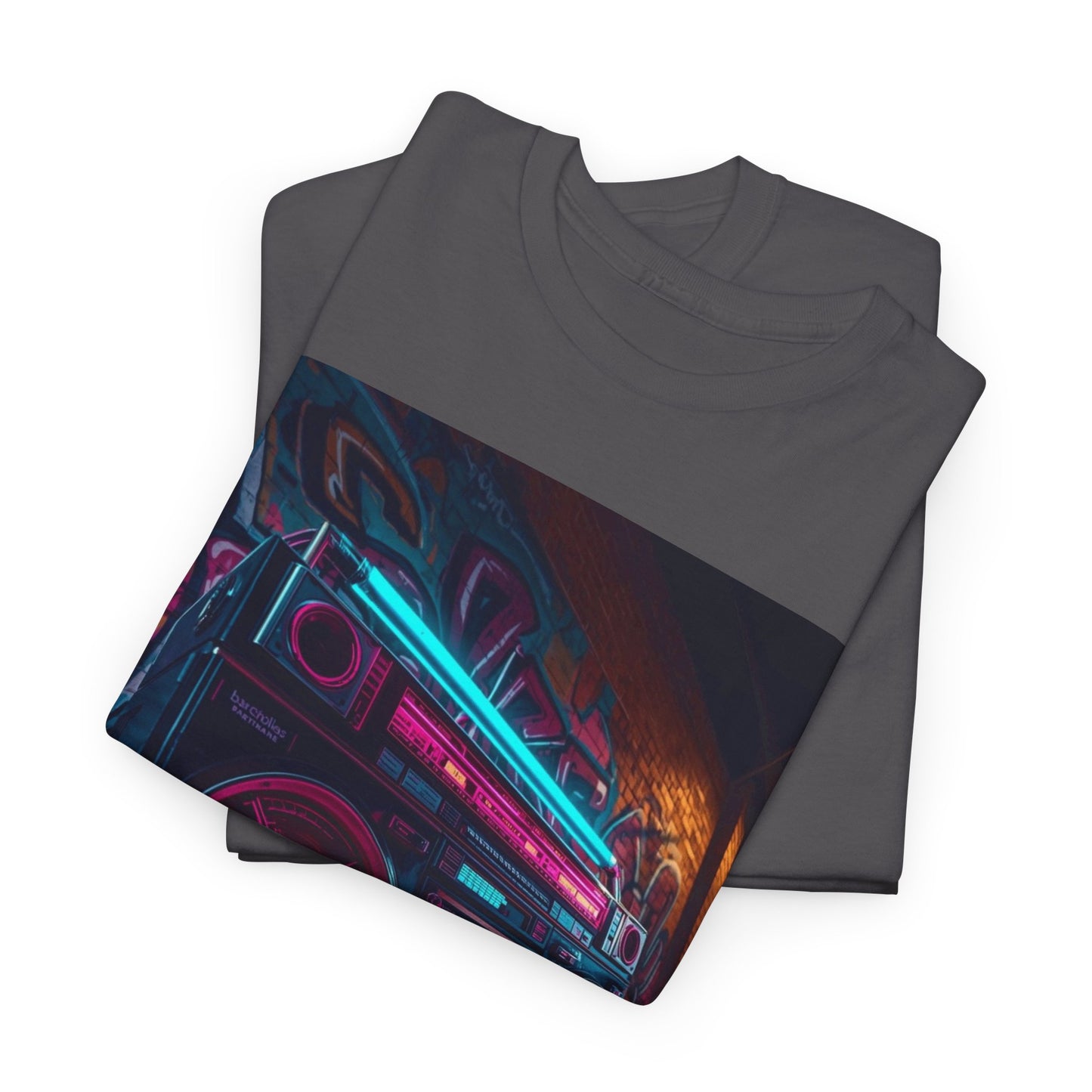 Vintage Neon Car Tee — "Live Loud. Live Free" Retro Streetwear Shirt