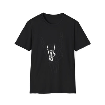 Skeleton Hand Rock Sign T-Shirt