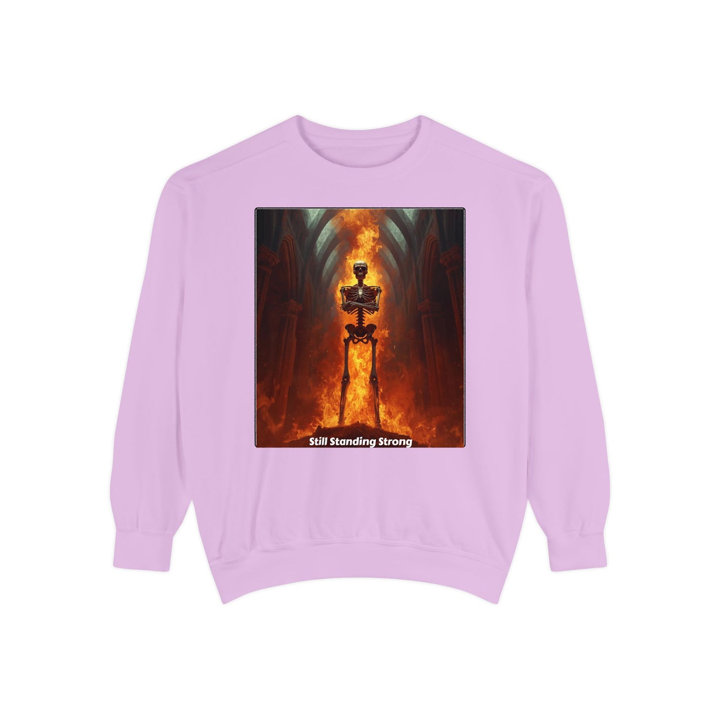 Flaming Sword Cathedral Sweatshirt — Still Standing Strong