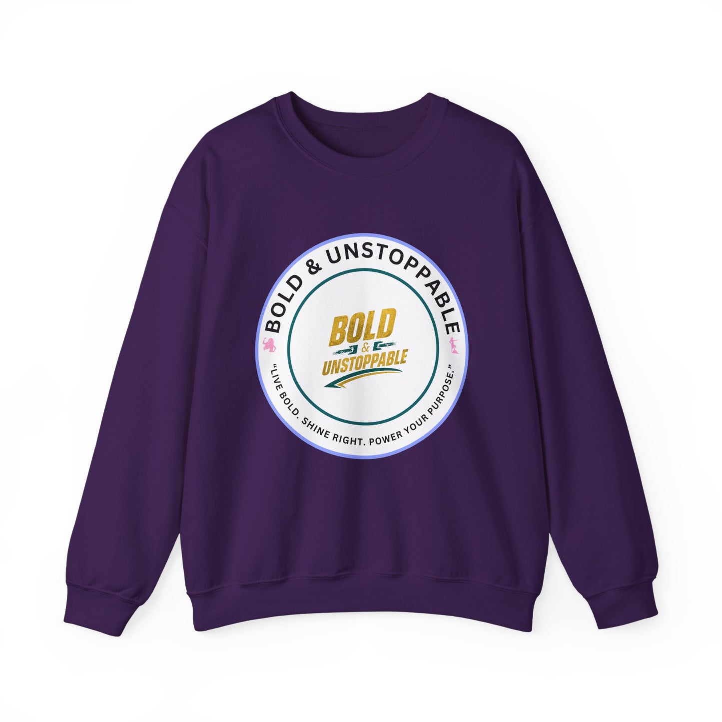 Bold & Unstoppable Crewneck Sweatshirt — Inspirational Graphic Pullover