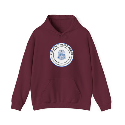 Hoodie — "Elegance Meets Power" Strong and Stylish Badge Pullover