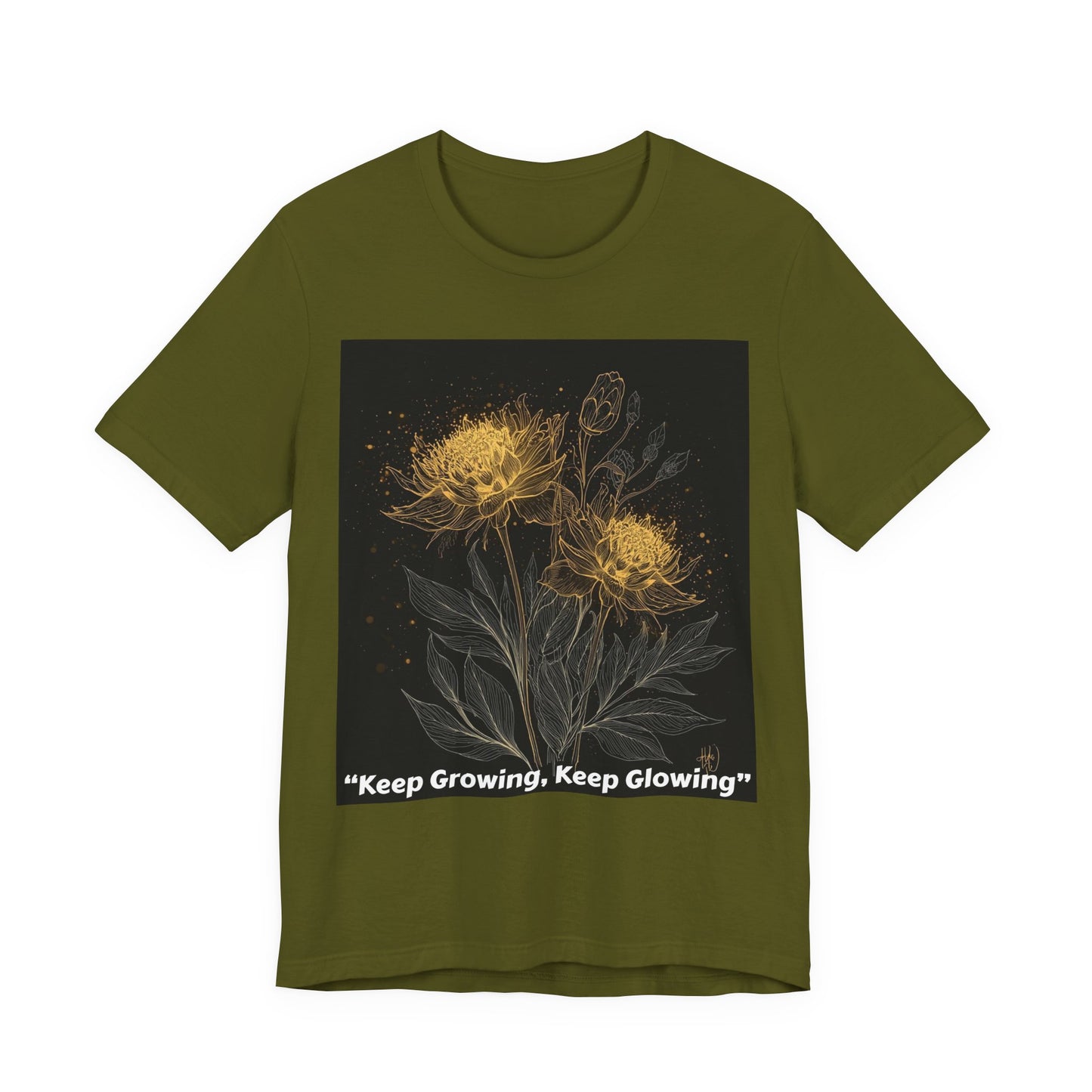 Keep Growing, Keep Glowing Floral Tee