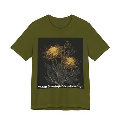 Keep Growing, Keep Glowing Floral Tee
