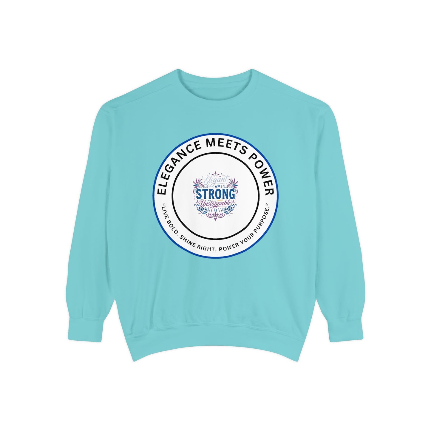 Strong Floral Crest Sweatshirt — "Elegance Meets Power" Crewneck