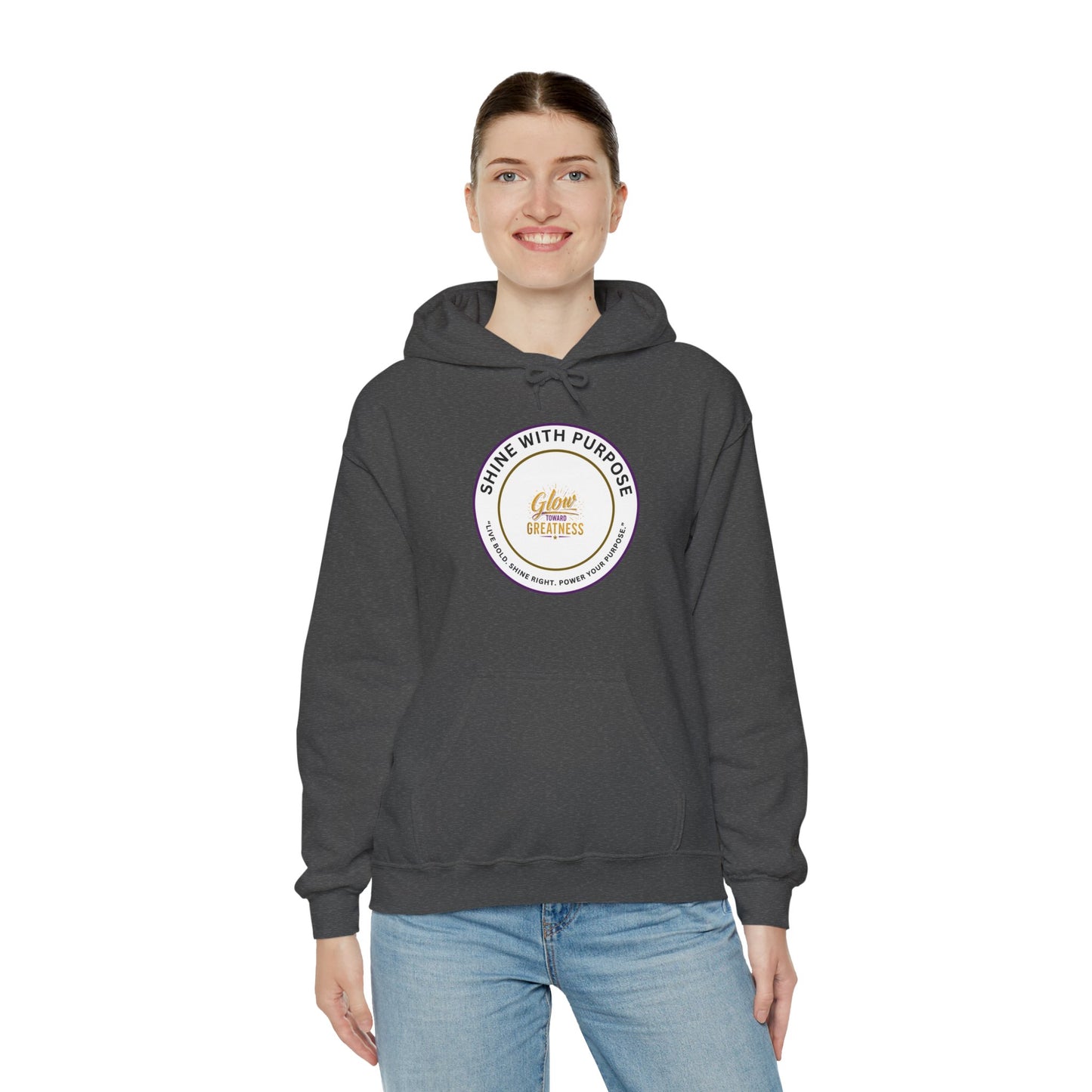 Shine With Purpose Hoodie – 'Shine Brightness' Inspirational Pullover