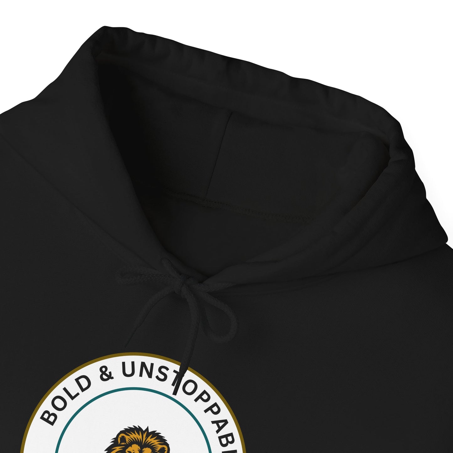Bold & Unstoppable Lion Hoodie — Inspirational Graphic Pullover