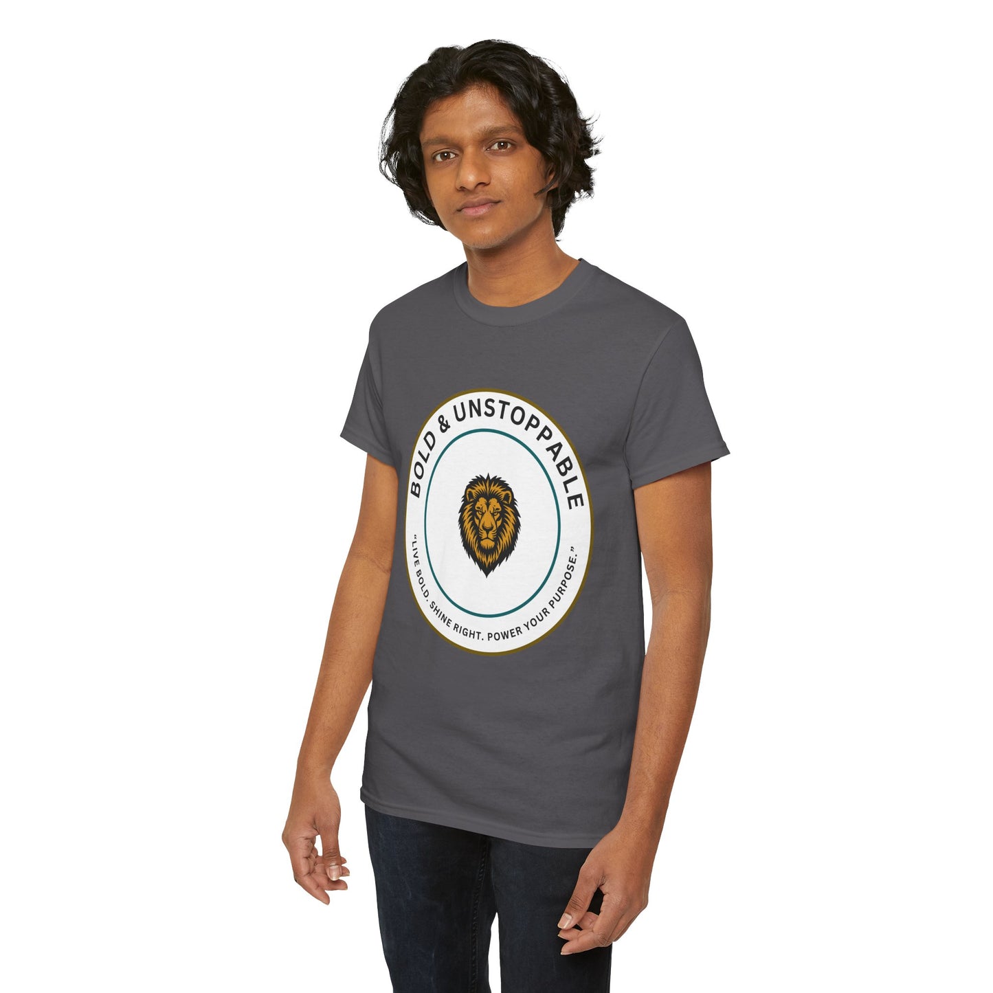 Bold & Unstoppable Lion T-Shirt — Inspirational Motivational Tee