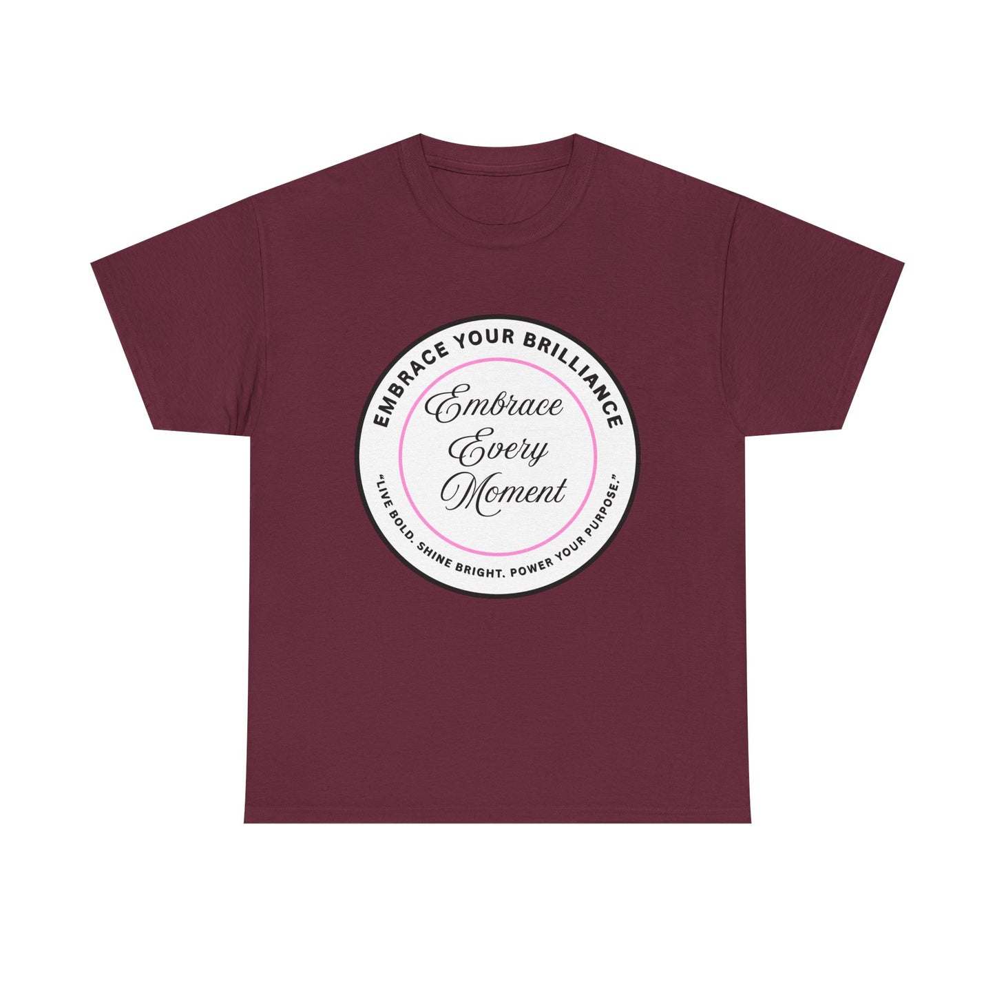 Embrace Your Brilliance Men's Tee — "Embrace Every Moment" Inspirational Graphic Shirt