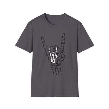 Skeleton Hand Rock Sign T-Shirt