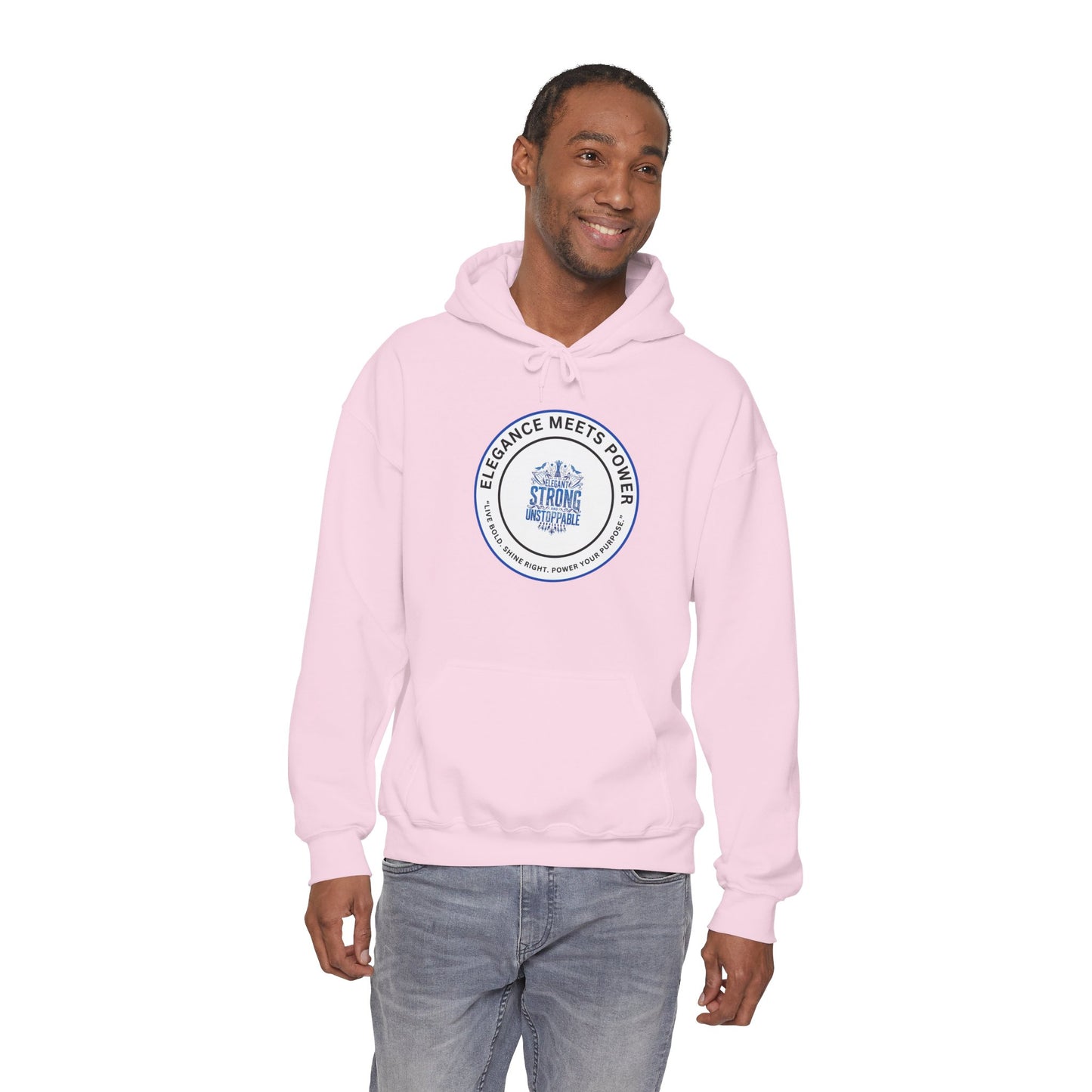 Hoodie — "Elegance Meets Power" Strong and Stylish Badge Pullover