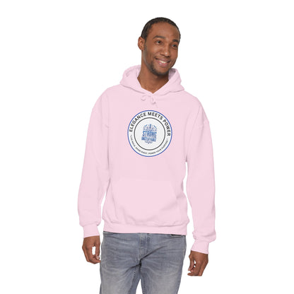 Hoodie — "Elegance Meets Power" Strong and Stylish Badge Pullover