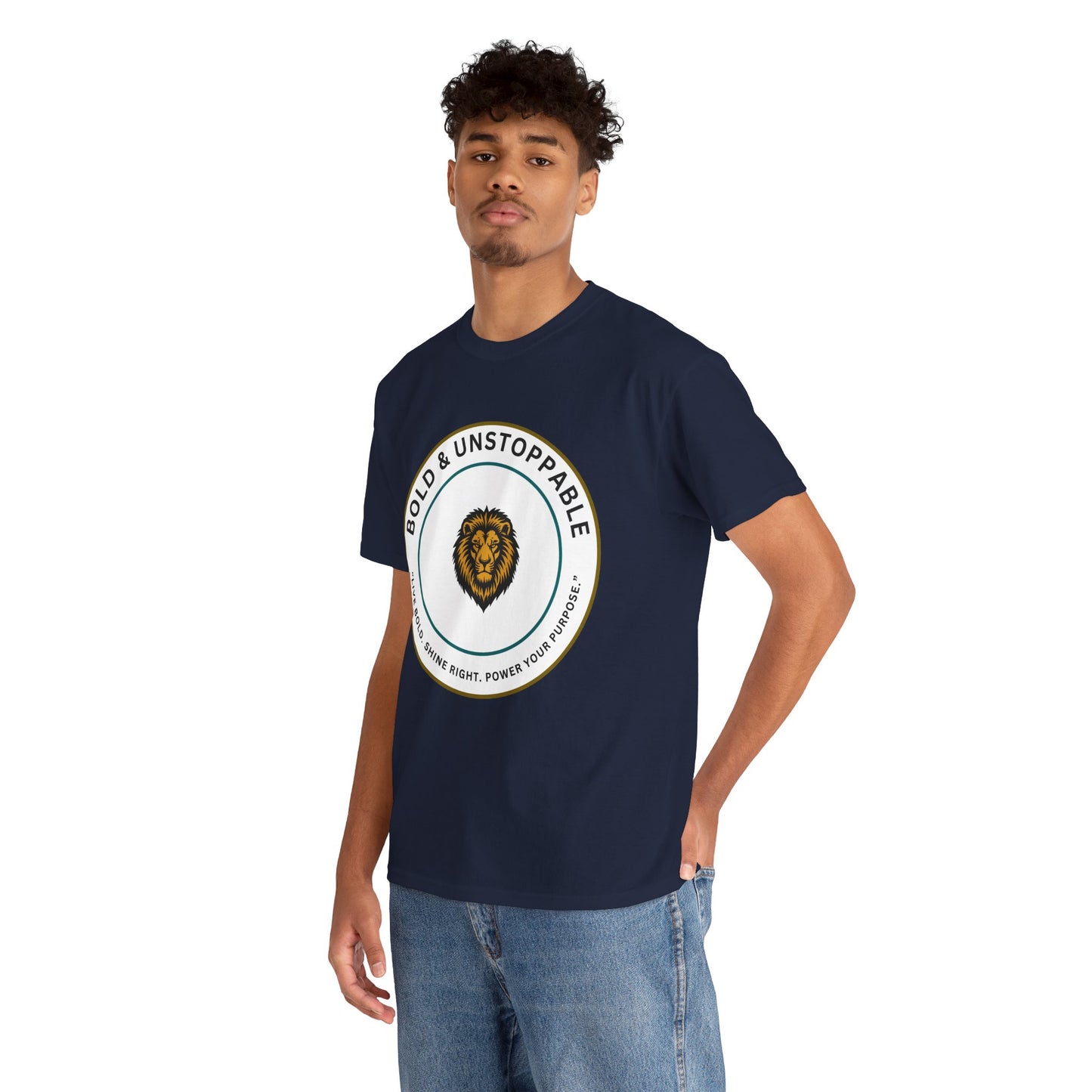Bold & Unstoppable Lion T-Shirt — Inspirational Motivational Tee