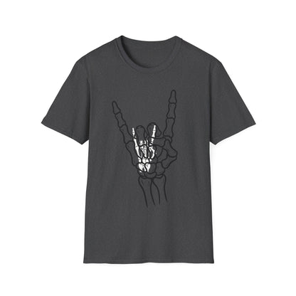 Skeleton Hand Rock Sign T-Shirt