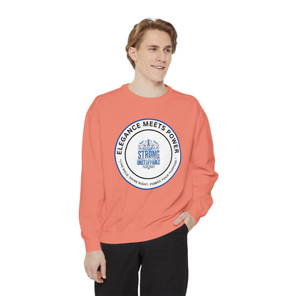 Elegance Meets Power Sweatshirt — "Strong & Gracious" Graphic Crewneck