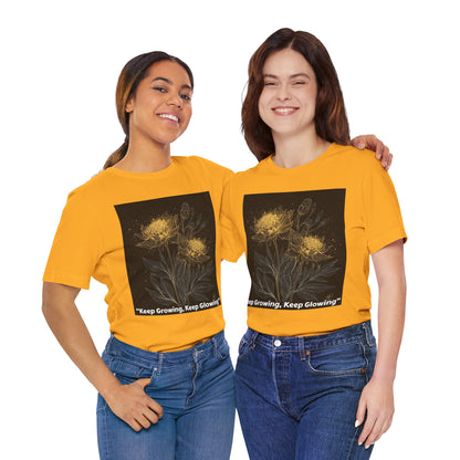 Keep Growing, Keep Glowing Floral Tee