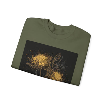 Keep Growing, Keep Glowing Floral Crewneck Sweatshirt