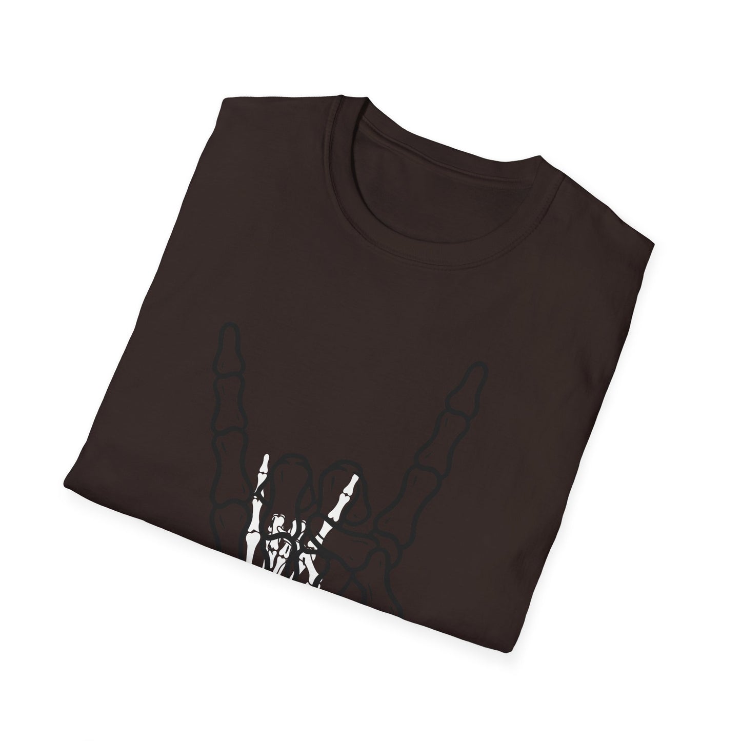 Skeleton Hand Rock Sign T-Shirt