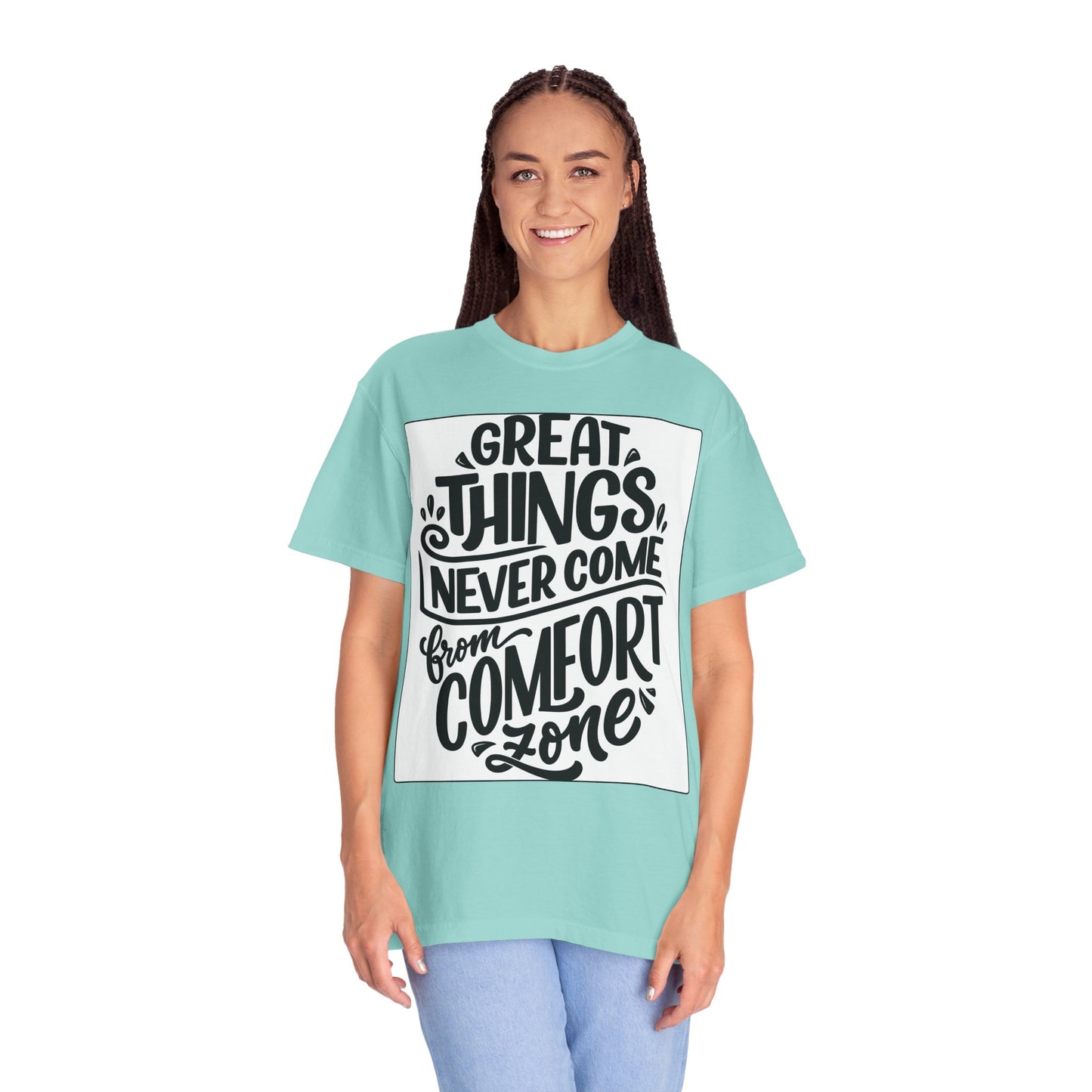 Motivational Tee - "Great Things Never Come From Comfort Zone" Graphic T-Shirt