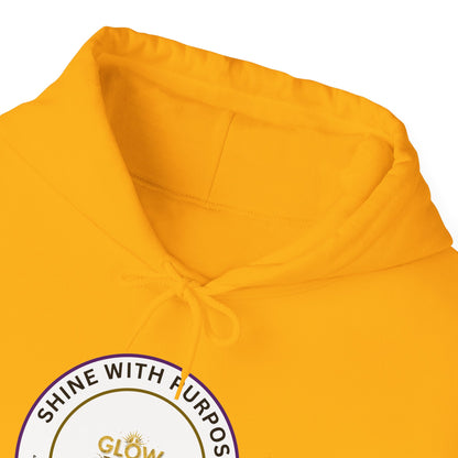 Shine With Purpose Hoodie – "Glow Towards Greatness" Inspirational Pullover