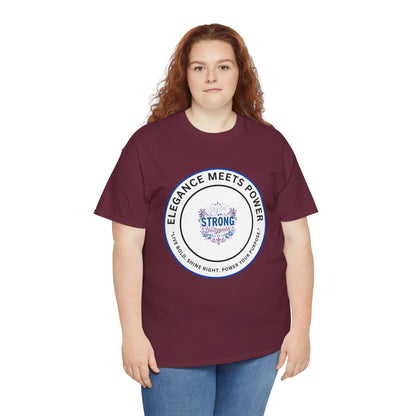 Strong & Elegant Tee — "Elegance Meets Power" Graphic T-Shirt