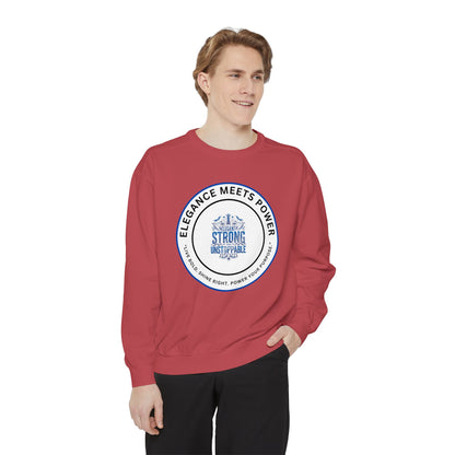 Elegance Meets Power Sweatshirt — "Strong & Gracious" Graphic Crewneck