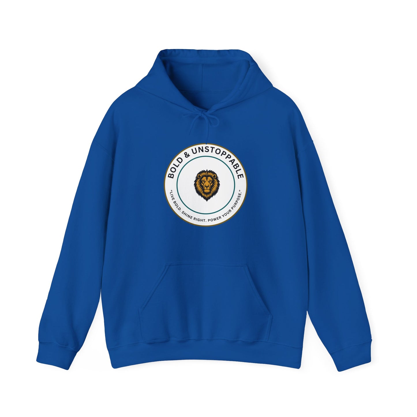 Bold & Unstoppable Lion Hoodie — Inspirational Graphic Pullover