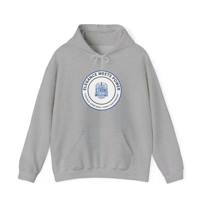 Hoodie — "Elegance Meets Power" Strong and Stylish Badge Pullover