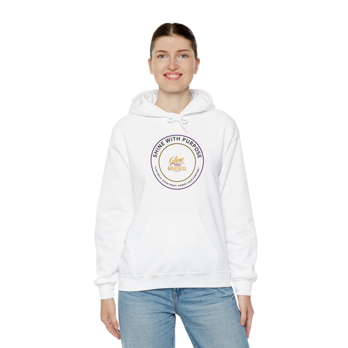 Shine With Purpose Hoodie – 'Shine Brightness' Inspirational Pullover