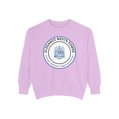 Elegance Meets Power Sweatshirt — "Strong & Gracious" Graphic Crewneck