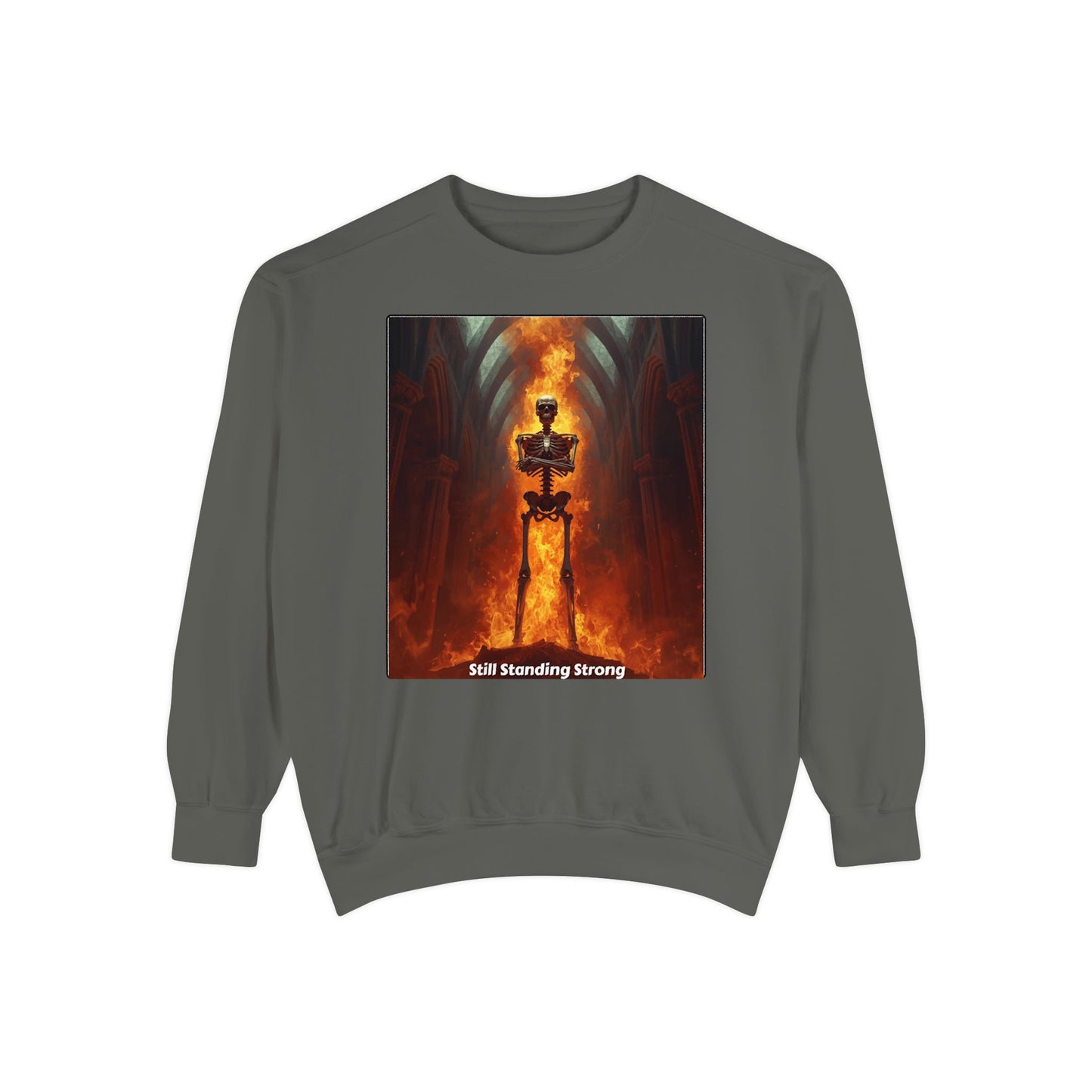 Flaming Sword Cathedral Sweatshirt — Still Standing Strong