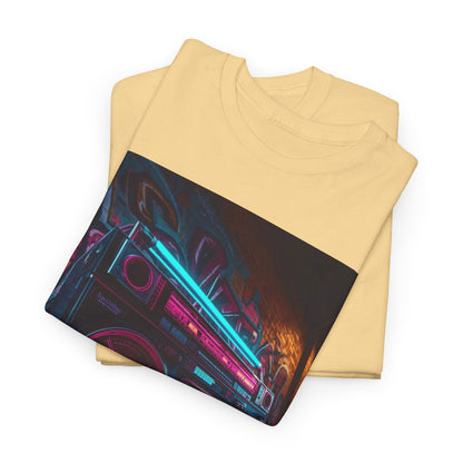 Vintage Neon Car Tee — "Live Loud. Live Free" Retro Streetwear Shirt