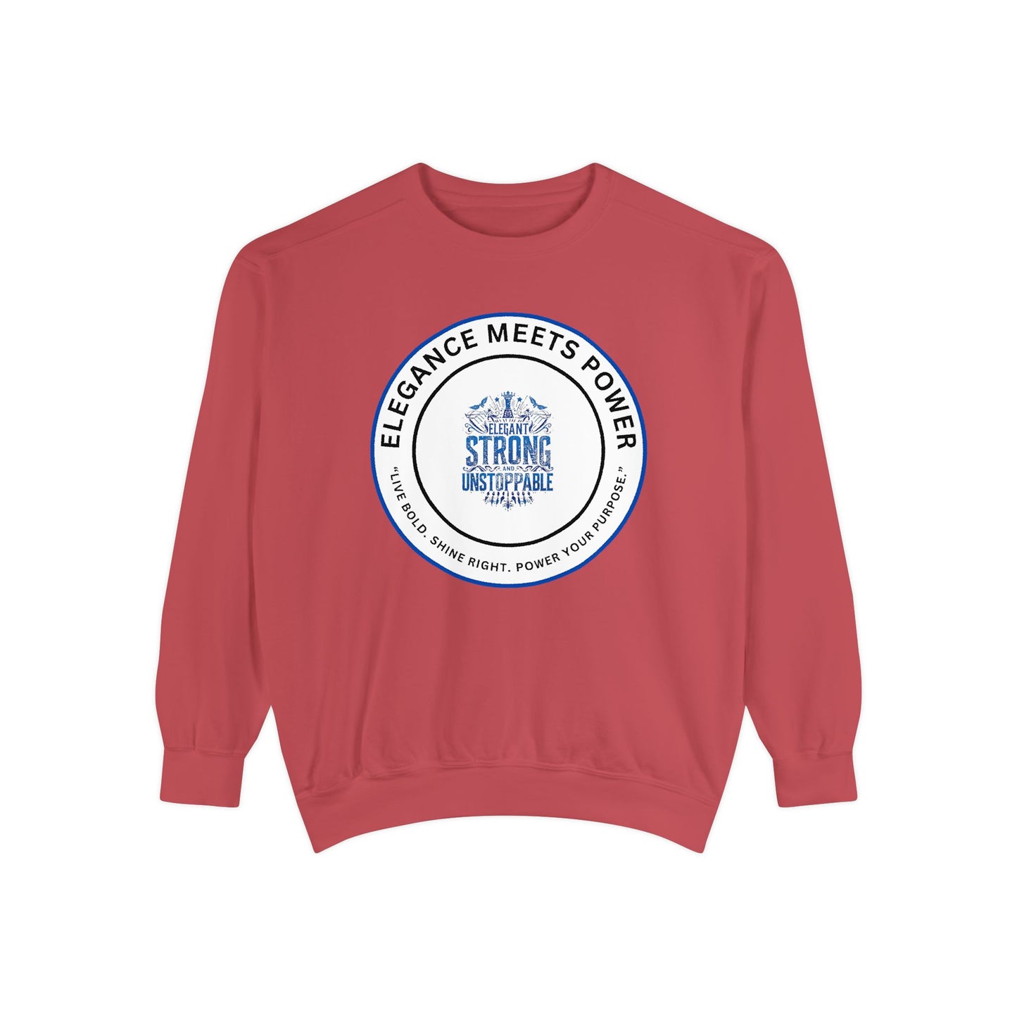 Elegance Meets Power Sweatshirt — "Strong & Gracious" Graphic Crewneck