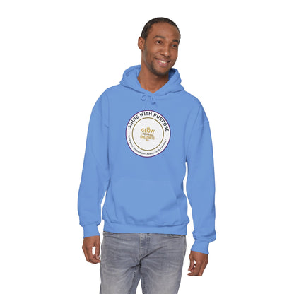 Shine With Purpose Hoodie – "Glow Towards Greatness" Inspirational Pullover