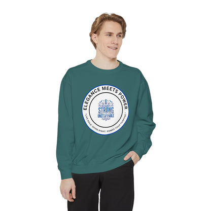 Elegance Meets Power Sweatshirt — "Strong & Gracious" Graphic Crewneck