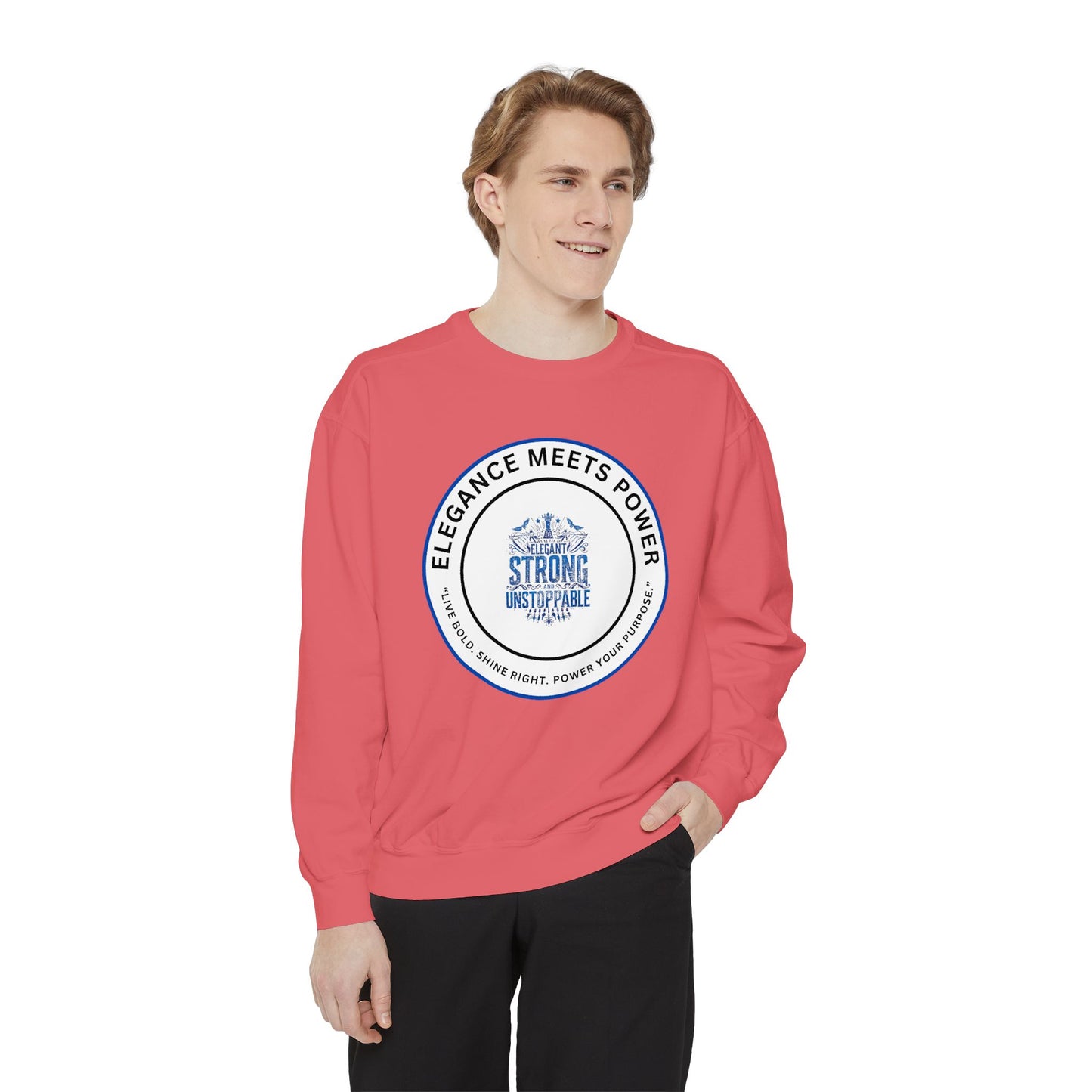Elegance Meets Power Sweatshirt — "Strong & Gracious" Graphic Crewneck