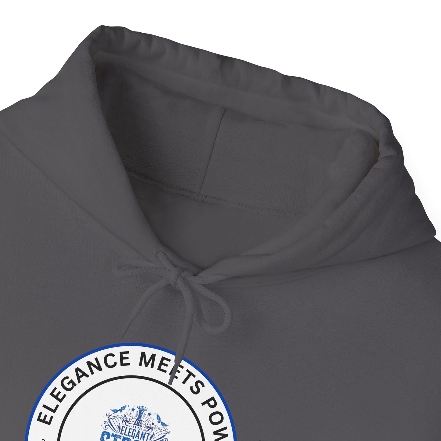 Hoodie — "Elegance Meets Power" Strong and Stylish Badge Pullover