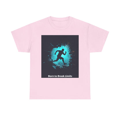 Running T-Shirt — 'Born to Break Limits' Motivational Athletic Tee